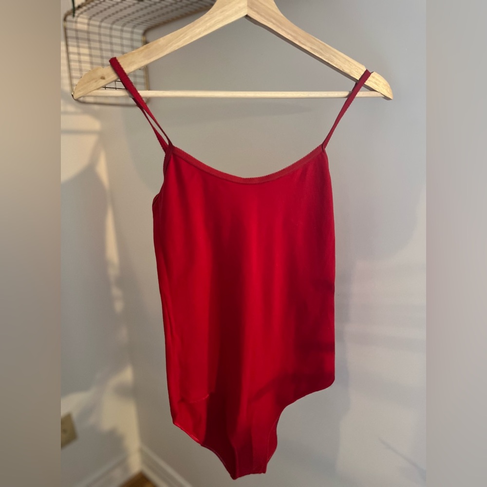 American Apparel red leotard